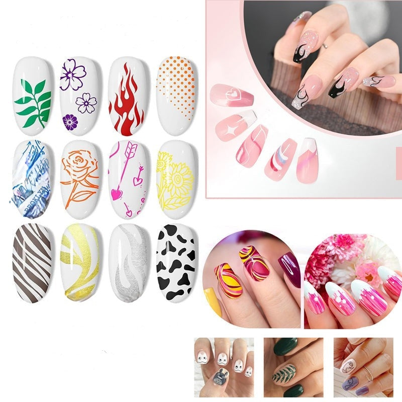 GlamSketch - Nail Art Pen Set in 12 Colors