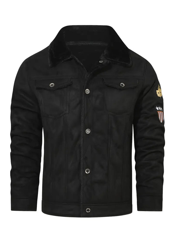 Frederik - Casual Polyester Jacket with Faux Lining