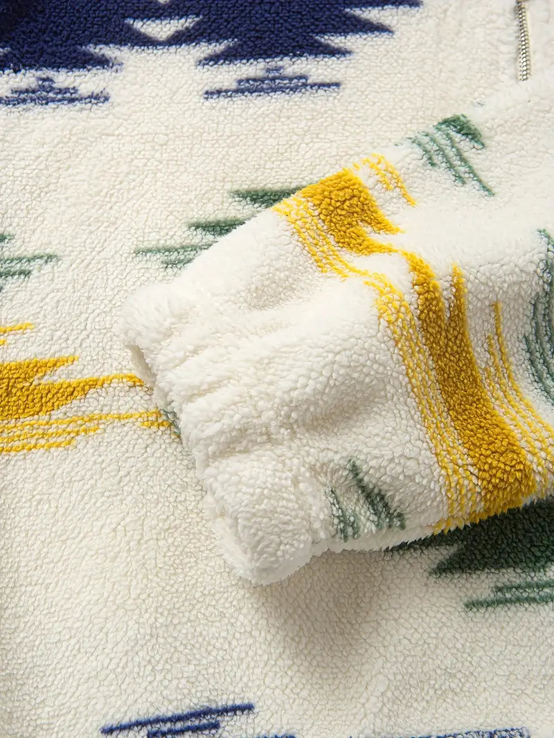 Clinton - Half Zipper And Stand Collar Sweatshirt