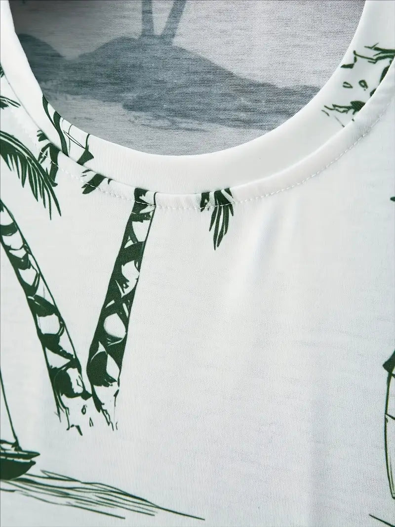 Barea - Elegant Summer Two Piece Printed Set