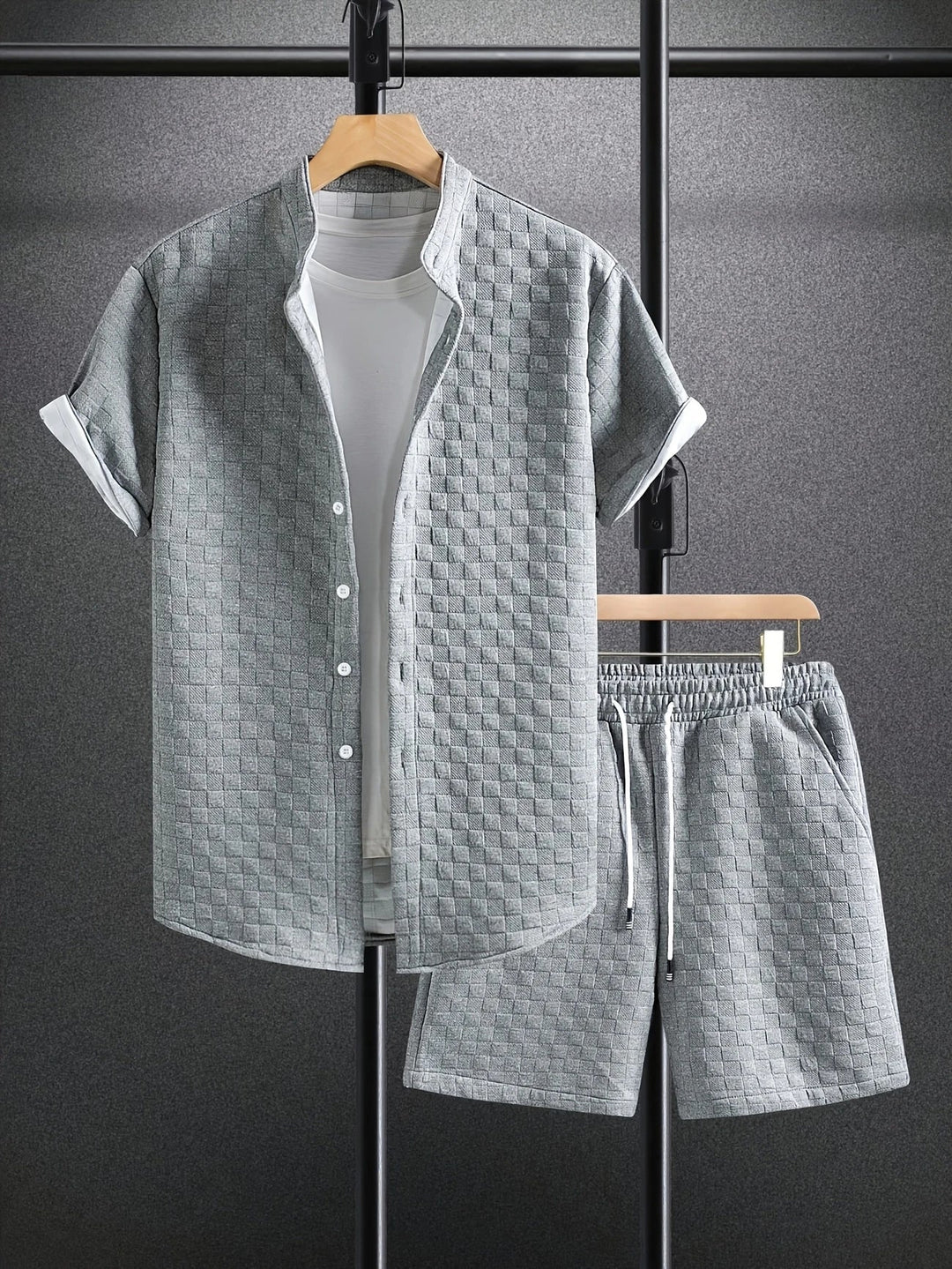 Zane - Casual Summer Short Sleeve Shirt And Short Set