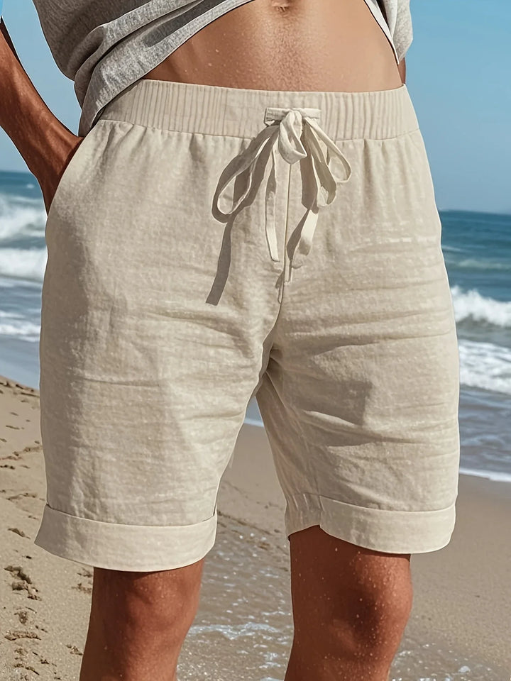 Callan - Casual Linen Shorts With Pocket