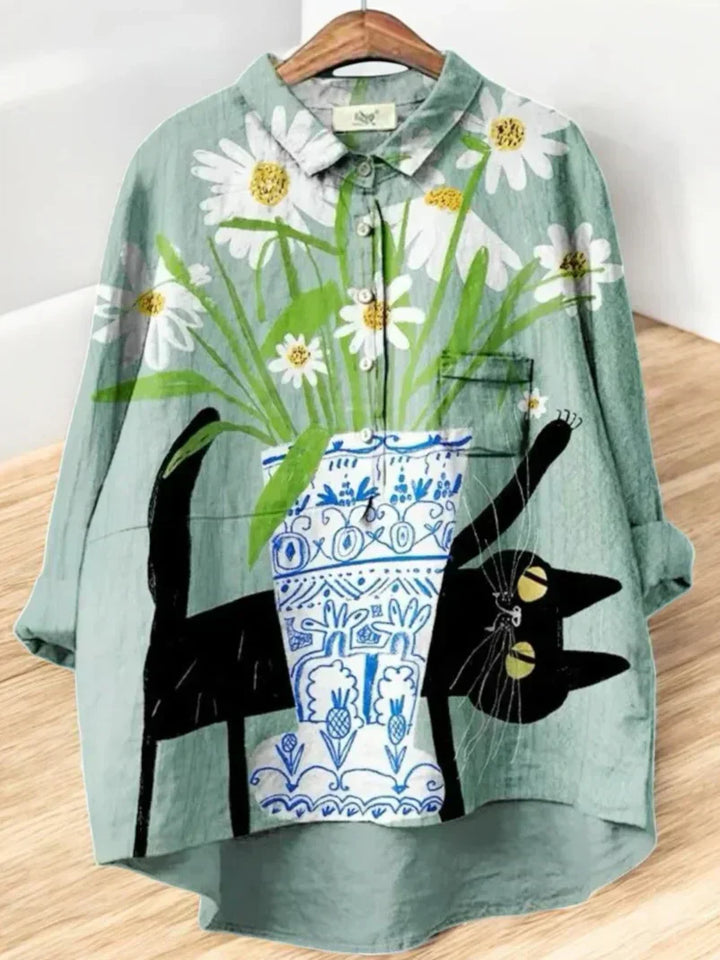 Erna - Classic Floral Blouses