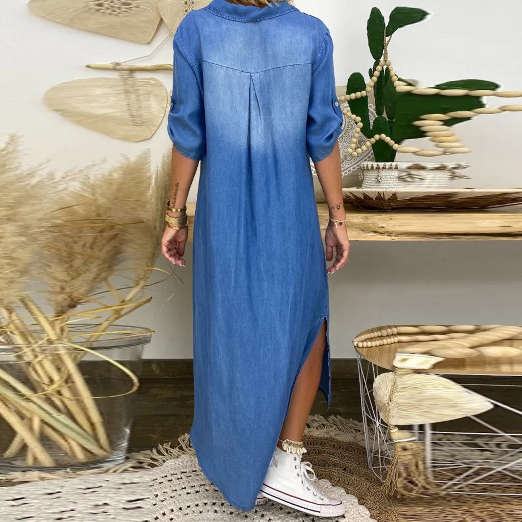 Korinna - V Neck Maxi Dress
