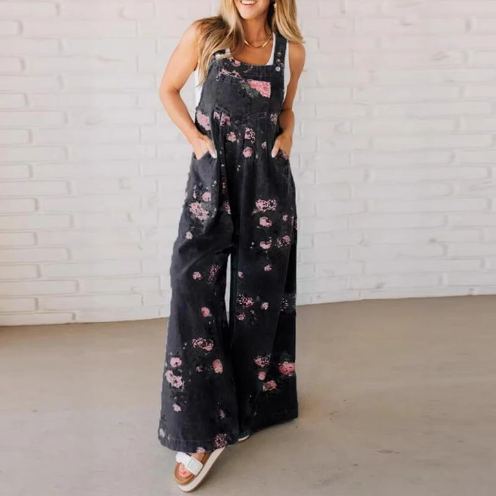 Gracina - Stylish Floral Print Jumpsuit