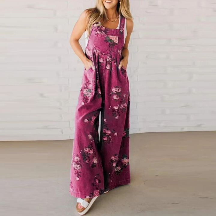 Gracina - Stylish Floral Print Jumpsuit