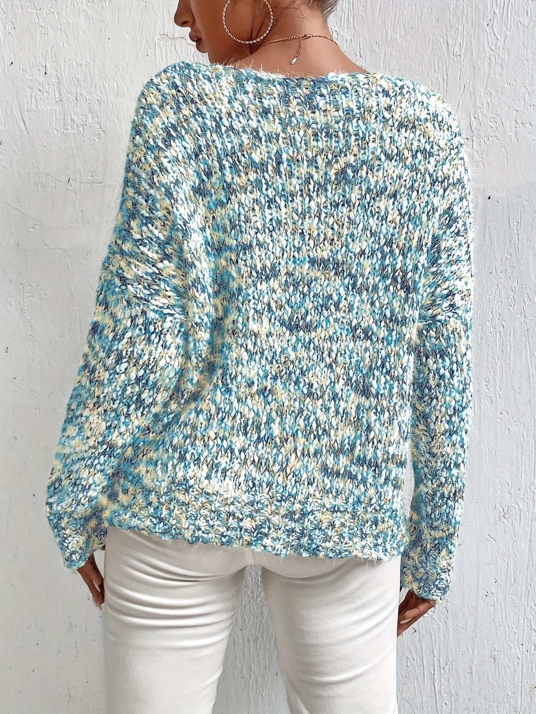 Chryselda - Casual Long Sleeve Knitted Sweater