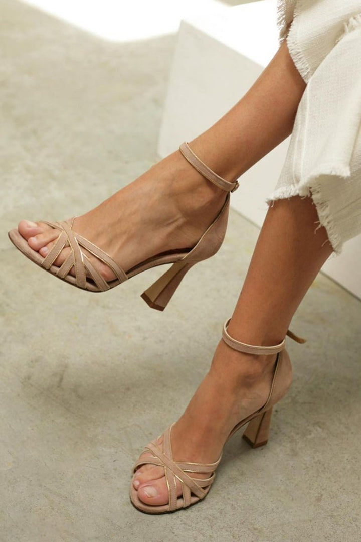 Kassiana - Round Toe And Thin Heel Sandals