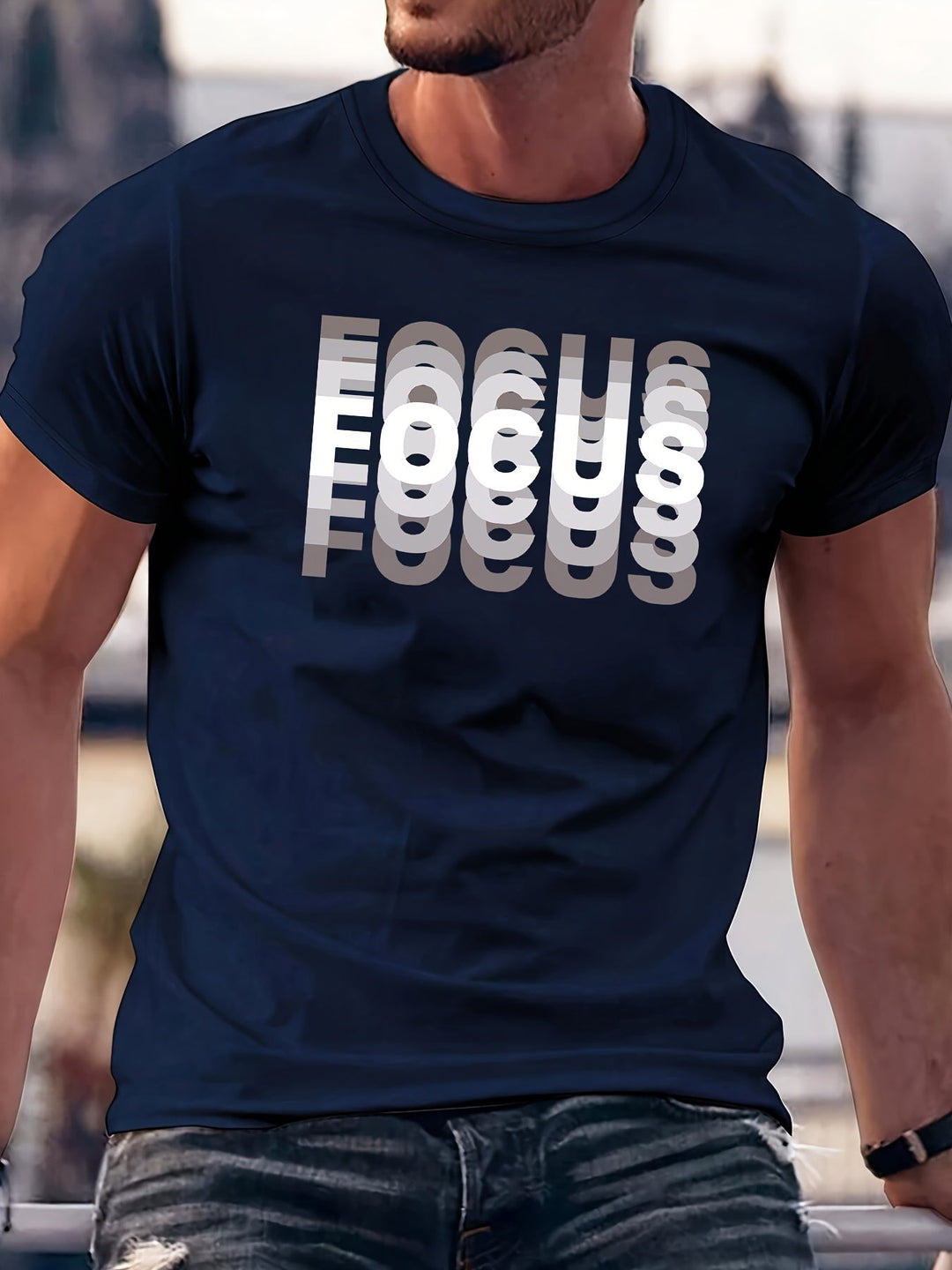 Focus – Stylish T-Shirt With Effect Design