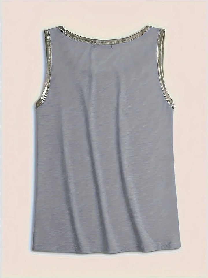 Ayuso - Sleeveless Tank Top With Round Neck