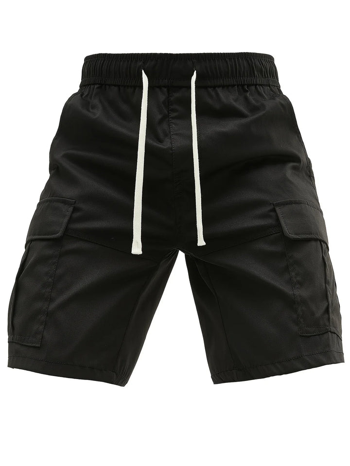 Lewand - Elegant Loose Fit Cargo Shorts With Side Pocket