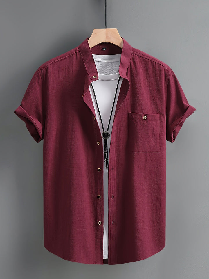 Tejada - Casual Cotton Shirt With Pocket