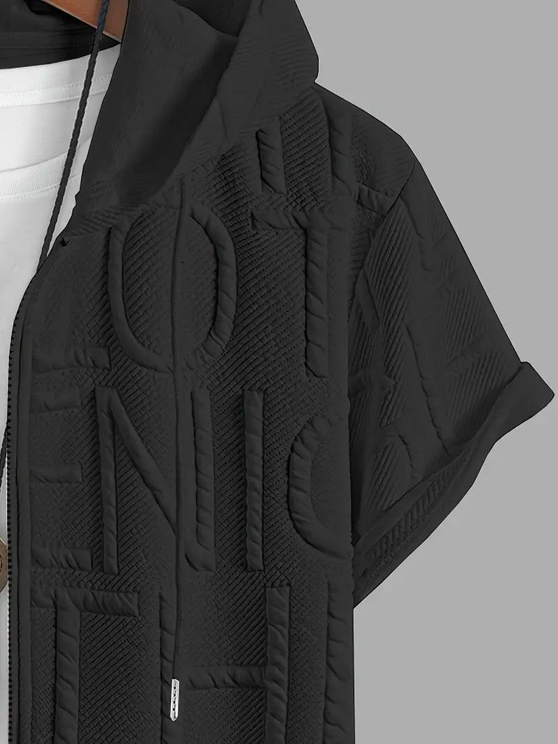Henryk - Elegant Short Sleeve Hooded With Zipper