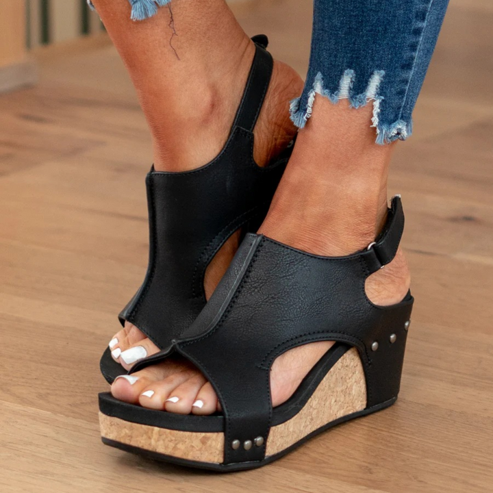 Makrina - Comfortable Wedge Heel Sandals