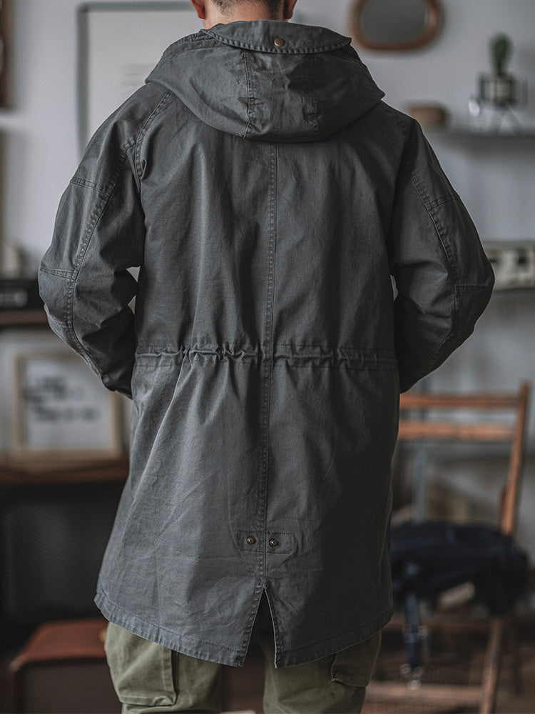 Ragnar - Vintage Millitary Style Hooded Jacket