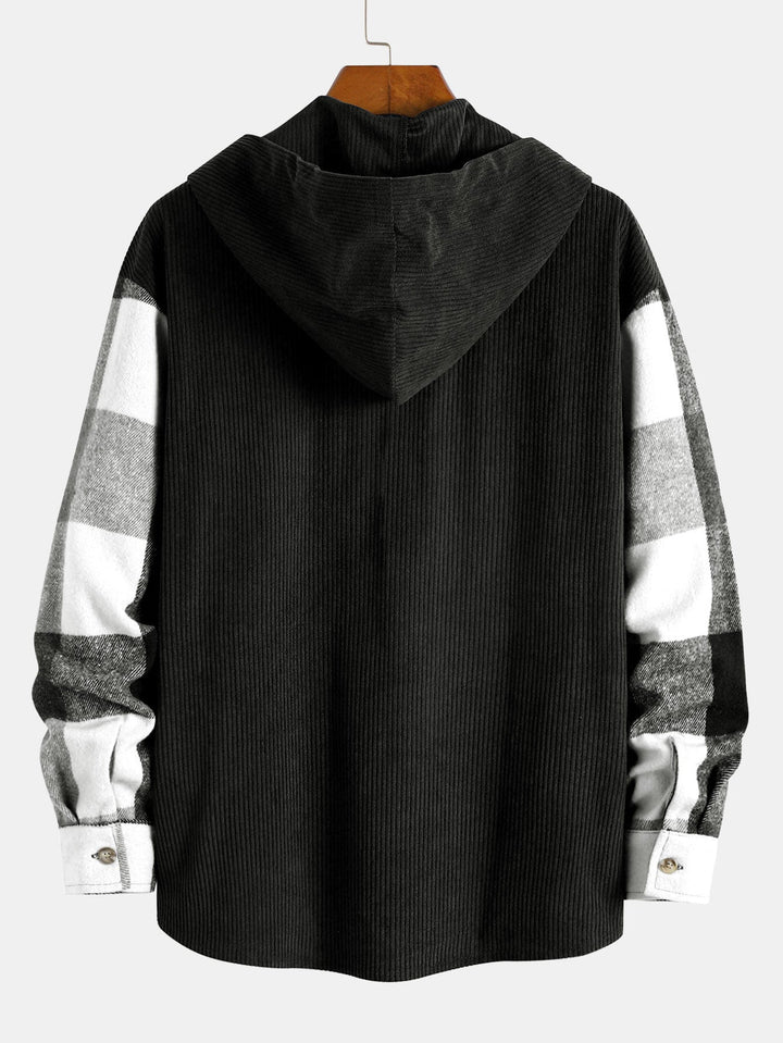 Gaston - Flanel Ruit Hooded Shirt