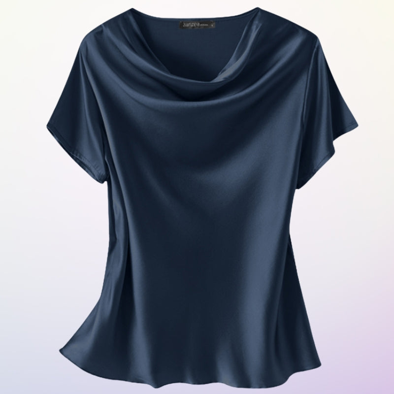 Smaro - Casual Short Sleeve Blouse With O Neck