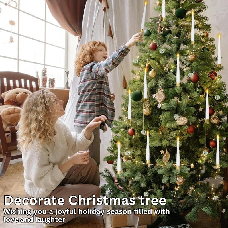 TreeLume - Christmas Tree Led Candles With Crystal Ball Hook