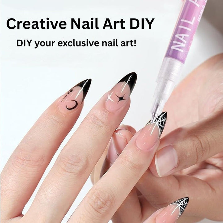 GlamSketch - Nail Art Pen Set in 12 Colors