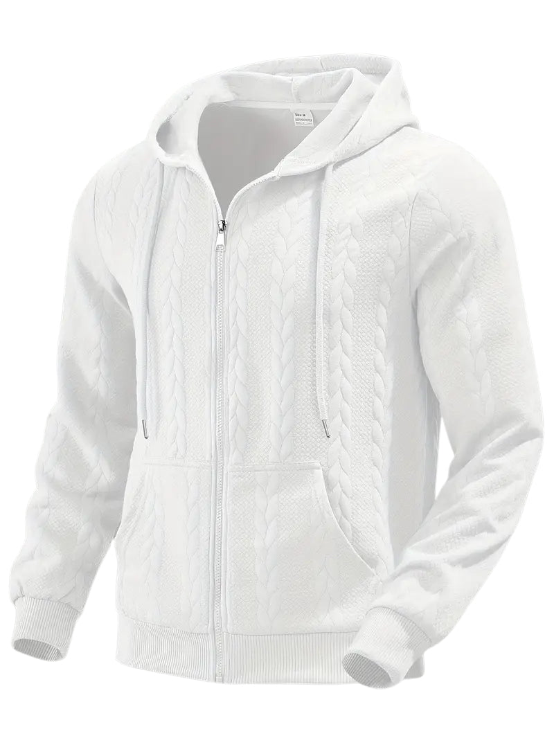 Philipp - Casual Zip Up Hoodie With Long Sleeve