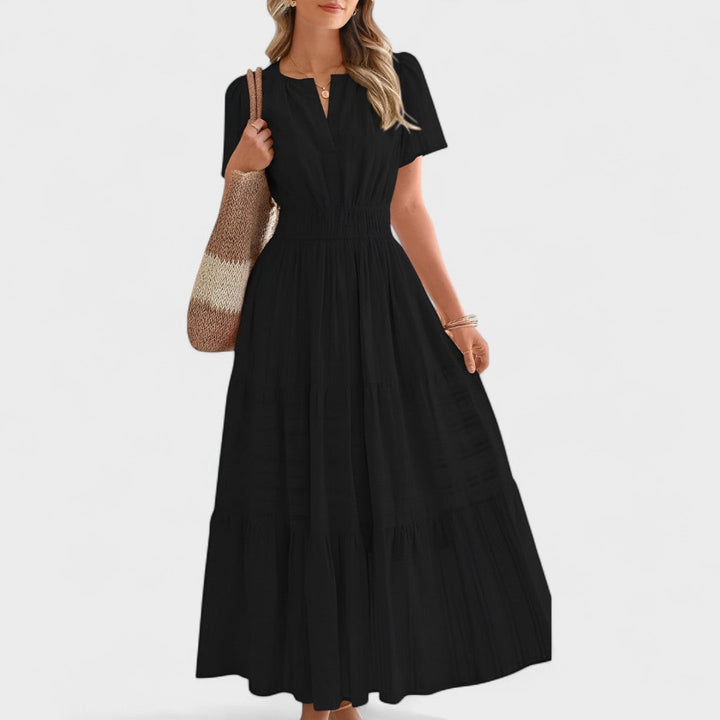 Maura - Summer Short Sleeve Maxi Dress