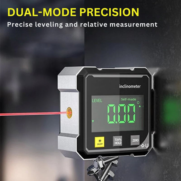 MagPro - 4 Sided Magnetic Digital Protractor With Laser