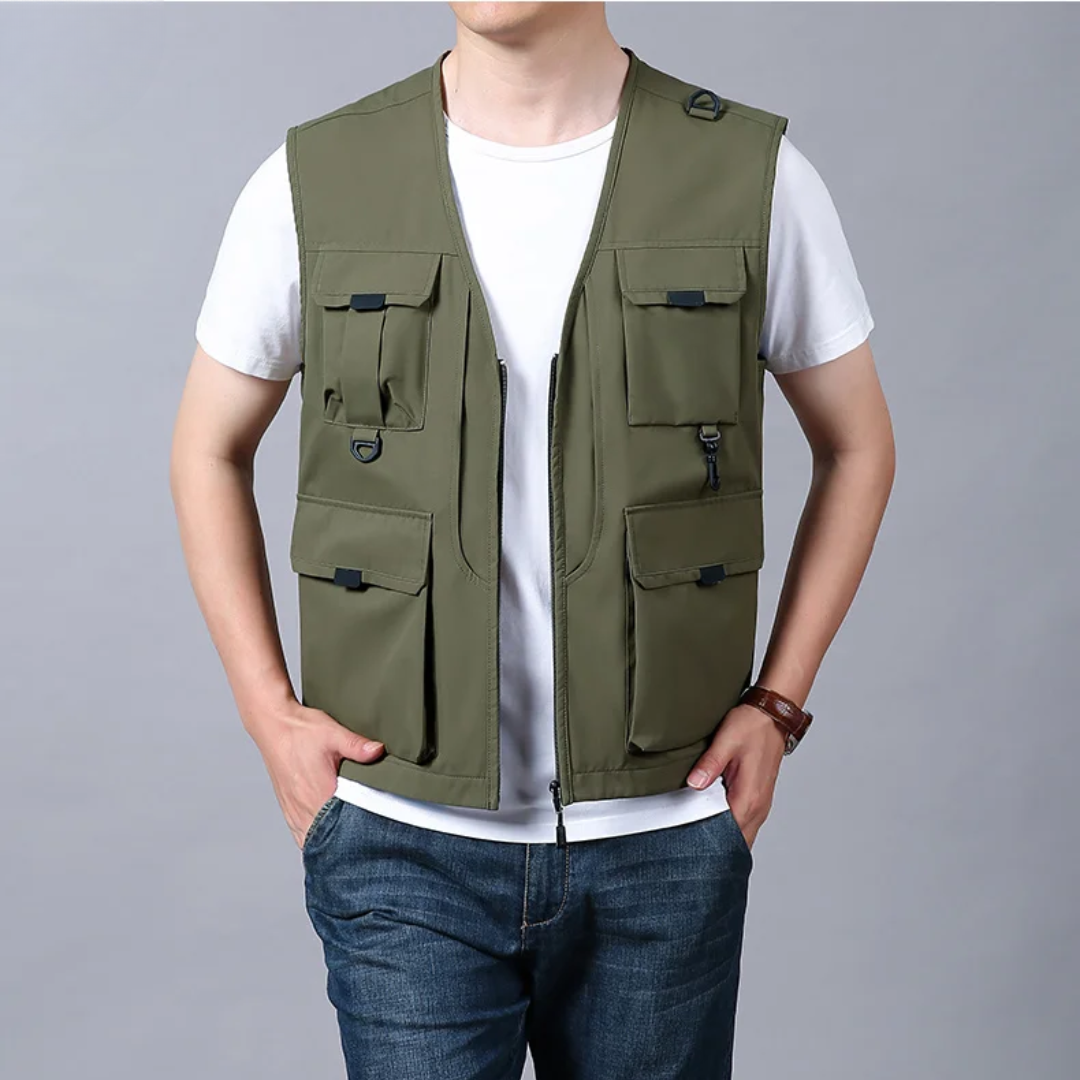 Mose - Breathable Multi Pocket Cargo Vest