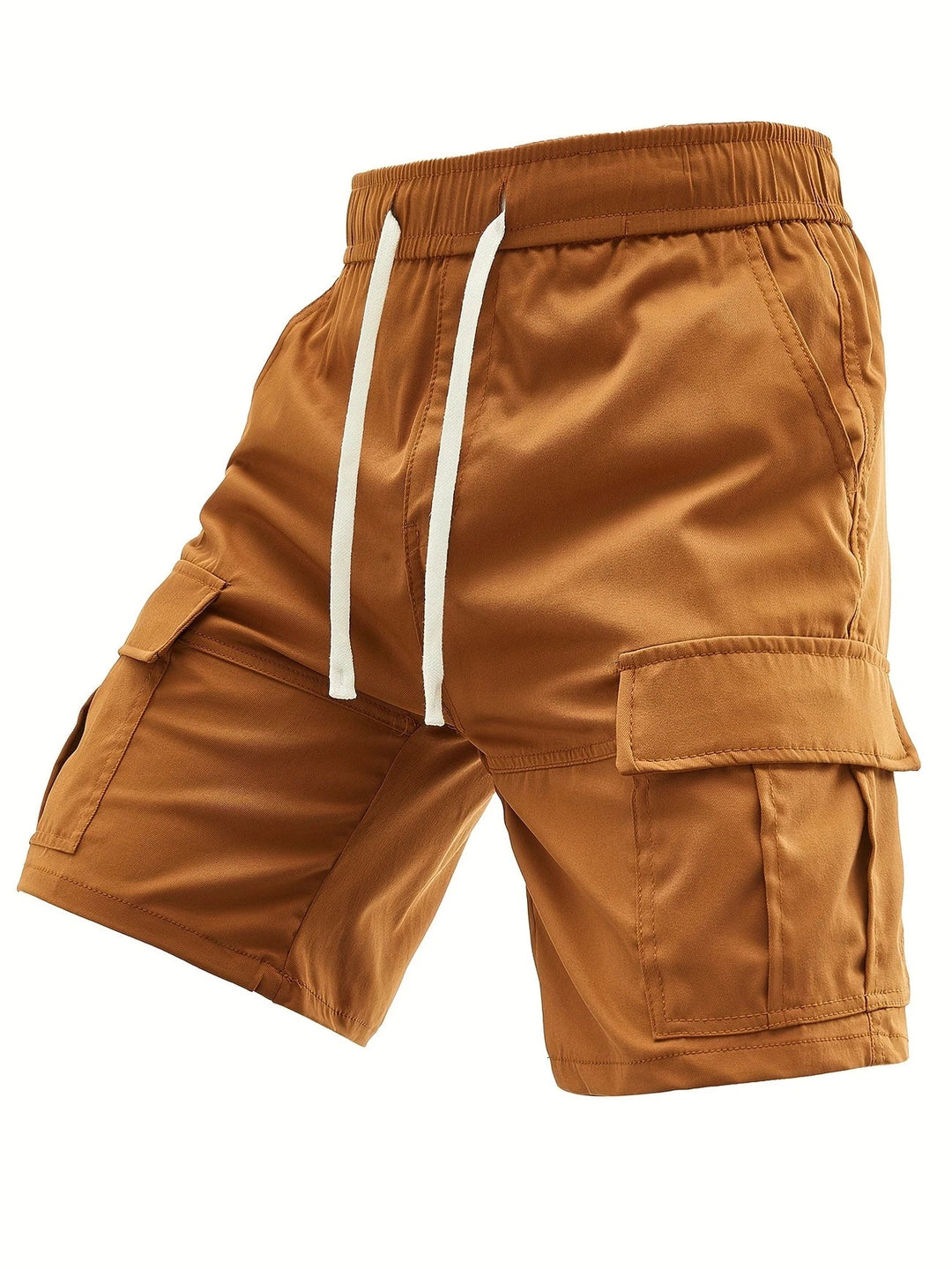 Lewand - Elegant Loose Fit Cargo Shorts With Side Pocket