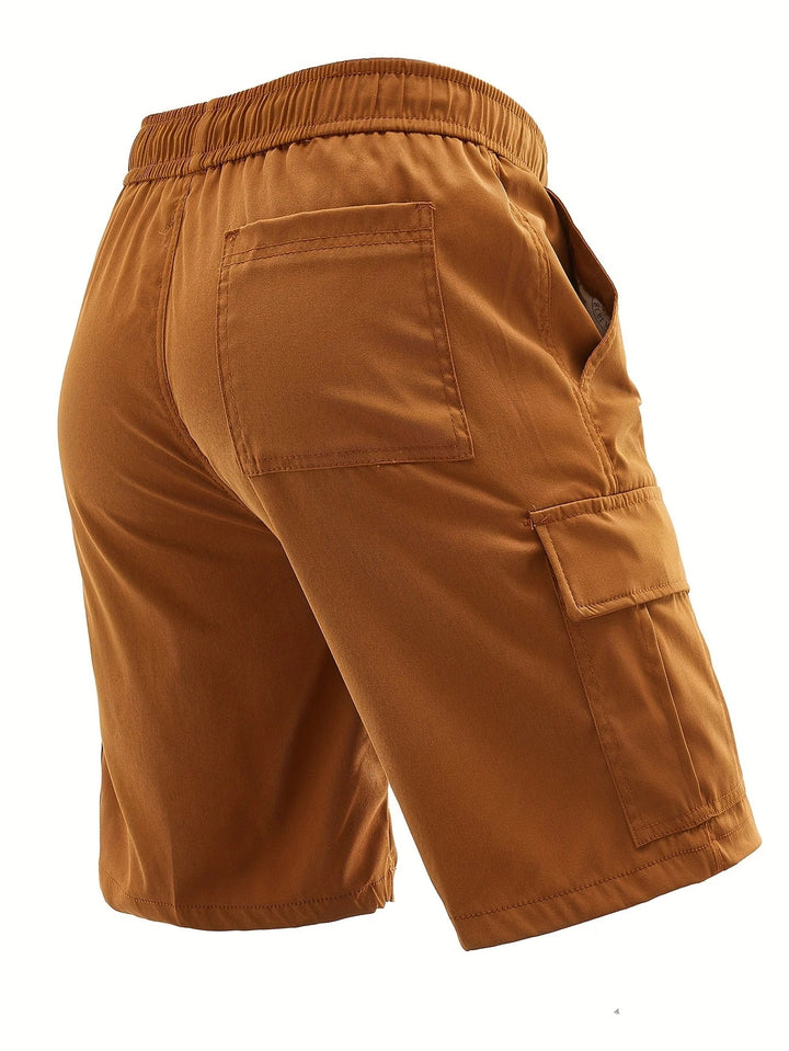 Lewand - Elegant Loose Fit Cargo Shorts With Side Pocket