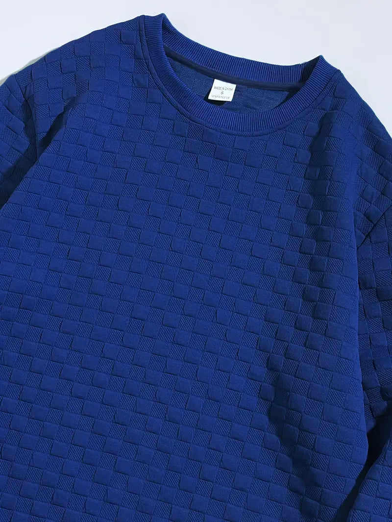 Lister - Casual Long Sleeve Checkered Sweater