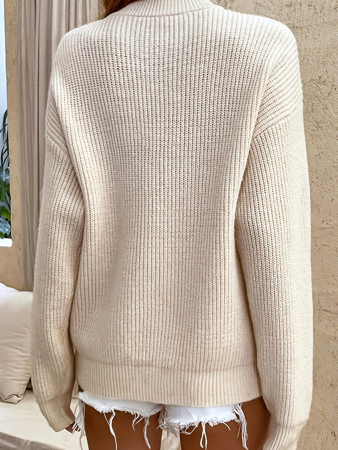Zeline - Button Up Sweater With Long Sleeve