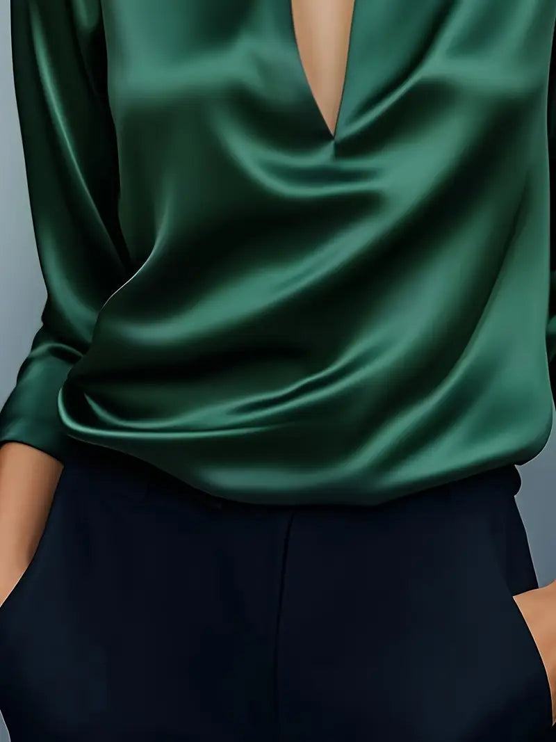 Nadene - Premium V-Neck Blouse