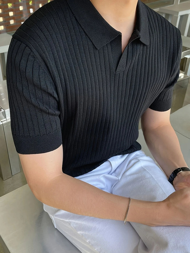 Avgustin - Casual Short Sleeve Polo Shirt