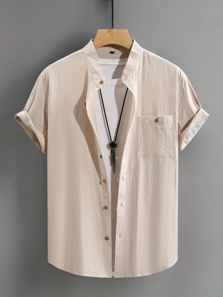 Tejada - Casual Cotton Shirt With Pocket