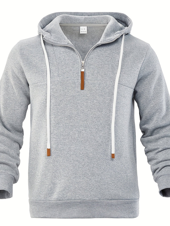 Kolton - Hooded Sweatshirt with Half Zipper