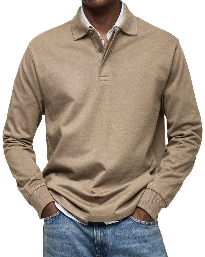 Joseba - Casual Long Sleeve Polo Shirt