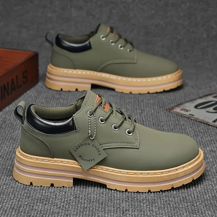 Trevino - Classic Lace-Up Shoes With Round Toe