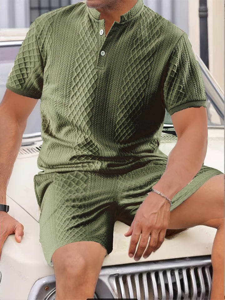 Reginald - Textured Pattern Two Piece Set