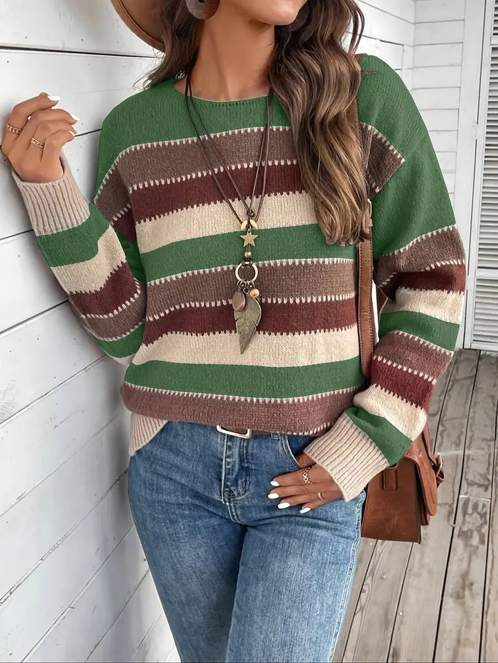 Evdokia - Casual Long Sleeve Sweater