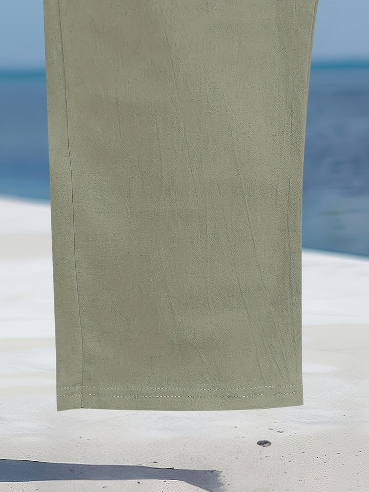 Aznar - Casual Linen Elastic Pant