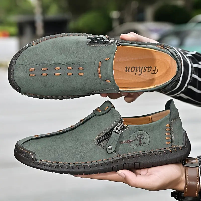 Joesph - Leather Shoes With Side Zipper