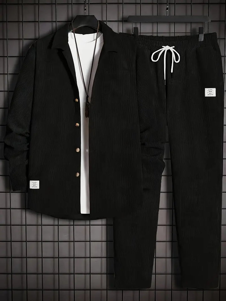 Podolak - Autumn And Winter Long Sleeved Shirt With Loose Trousers