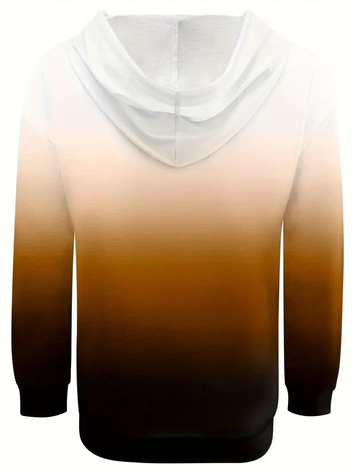 Areeqa - Gradient Color Drawstring Hoodie