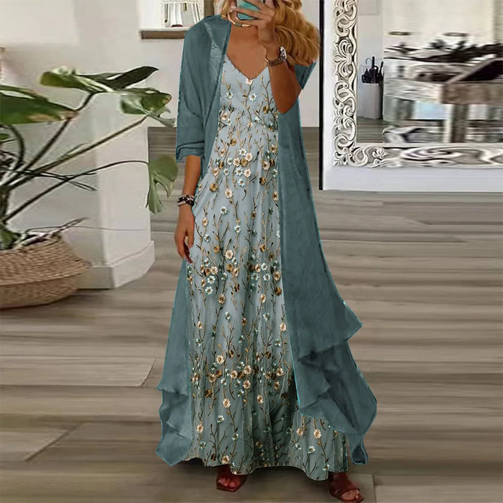 Edda - Long Dress Two Piece Set