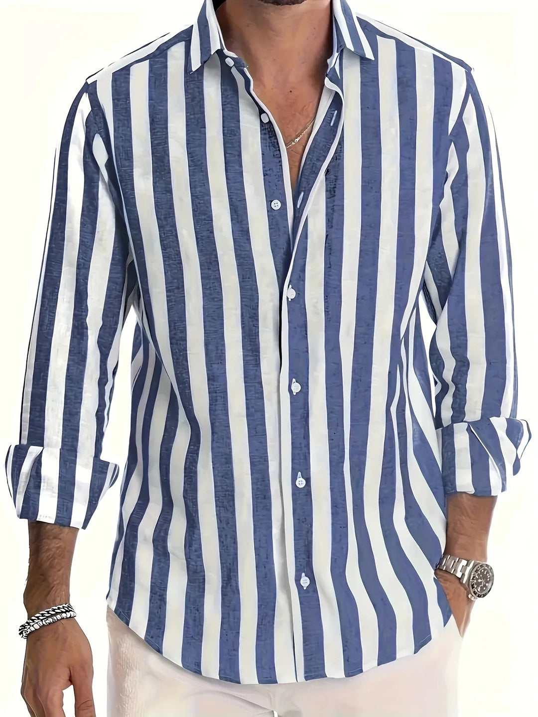 George - Stylish Long Sleeve Striped Shirt