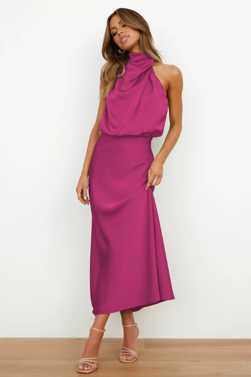Veleta - Long Satin Dress
