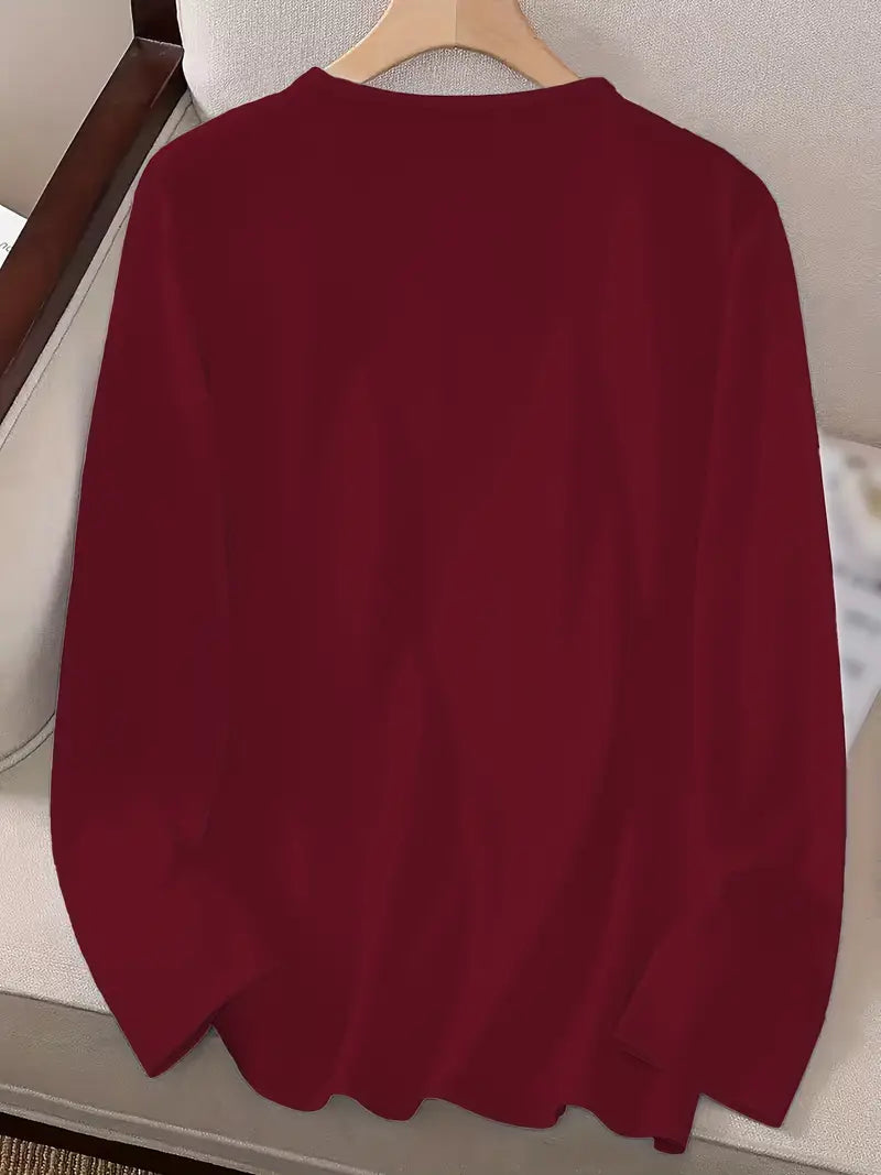 Odalina - Casual Smiley Wink Printed T-Shirt