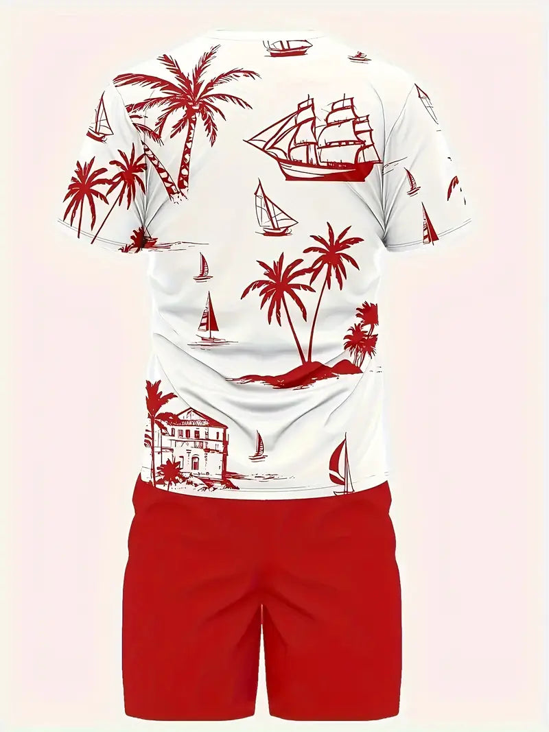 Barea - Elegant Summer Two Piece Printed Set