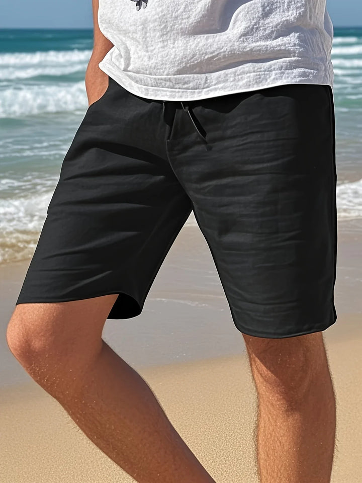 Callan - Casual Linen Shorts With Pocket