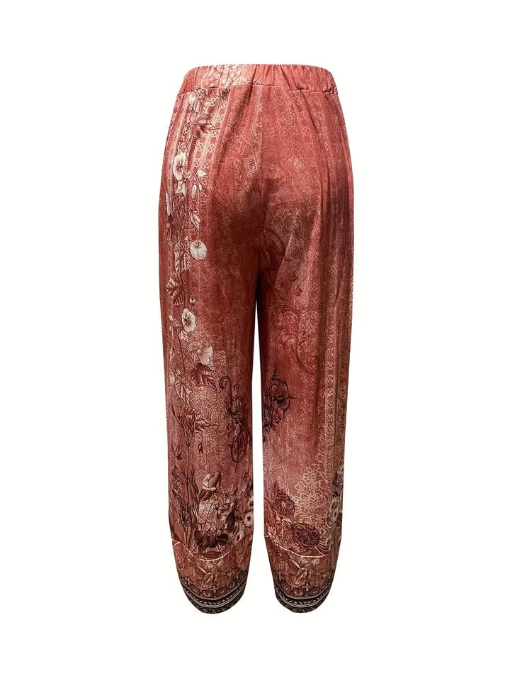 Kayden - Vintage Floral Capri Pants